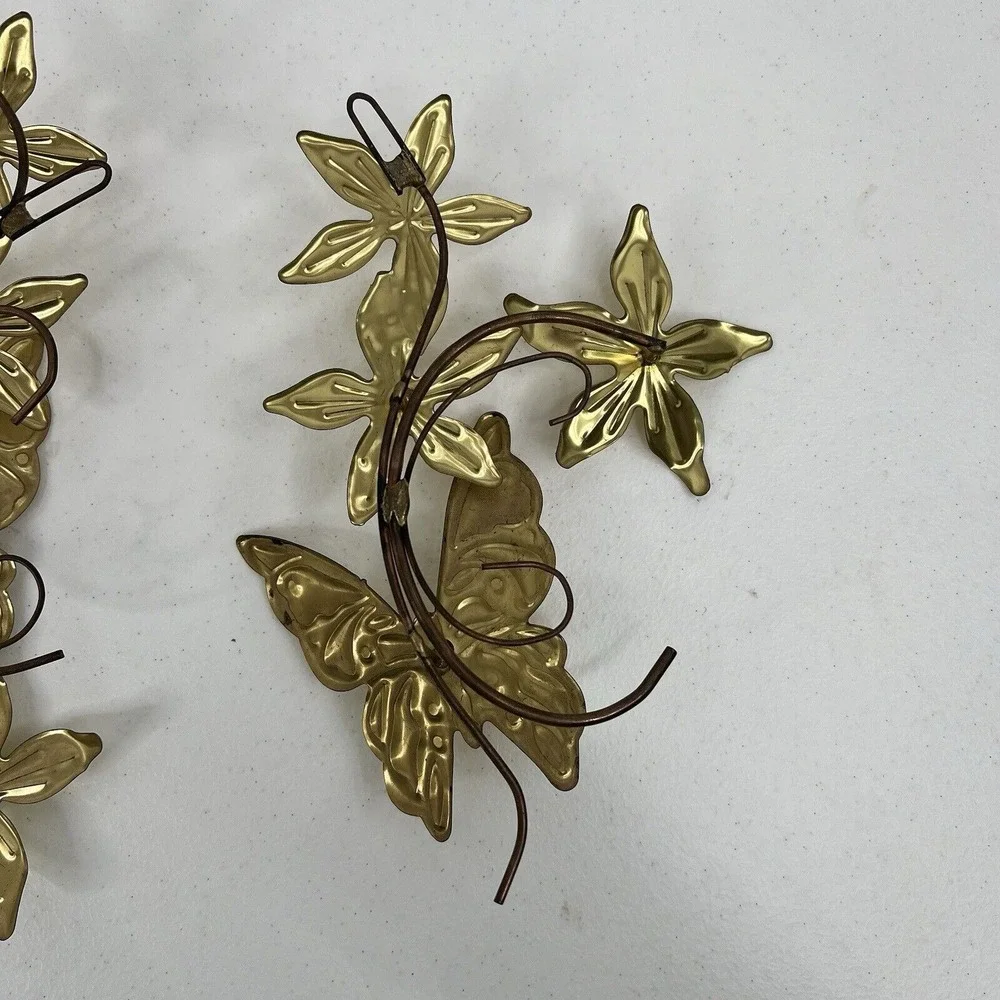 Vintage metal butterfly
